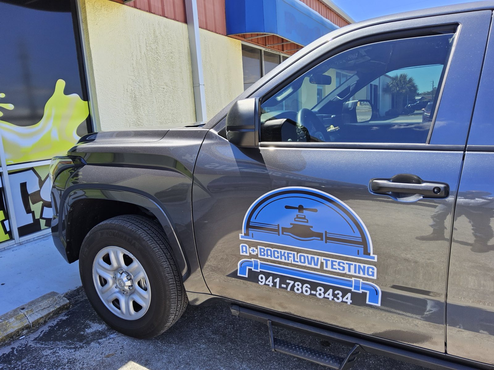 A Plus Backflow Testing service truck, serving Charlotte County, FL.
